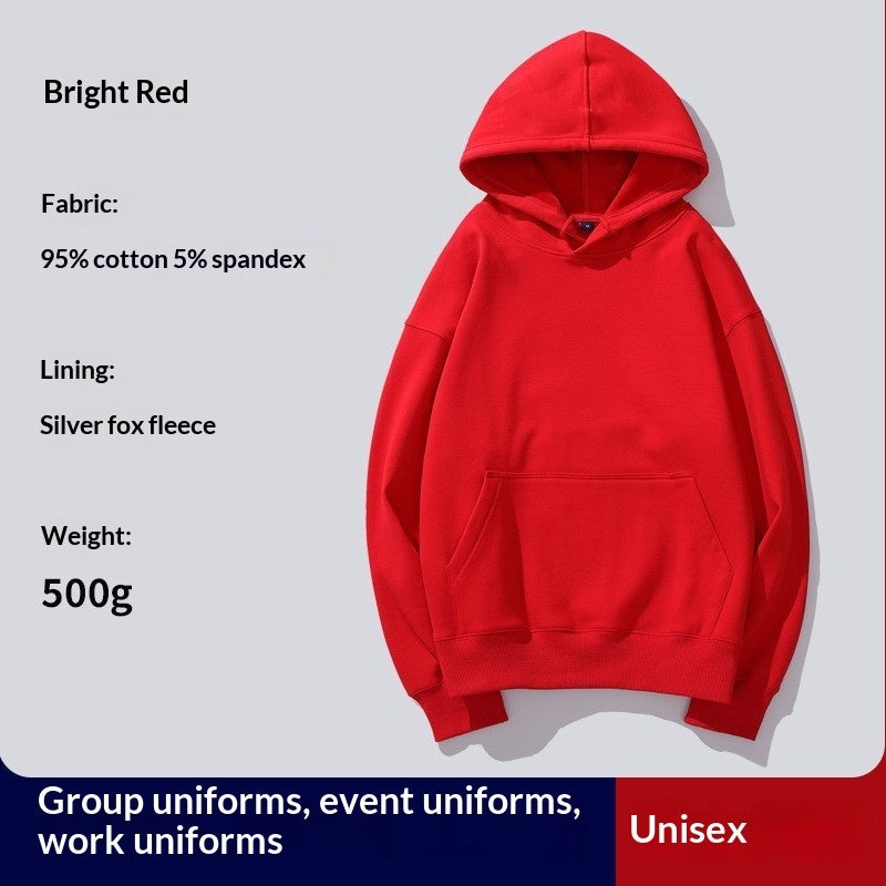Hooded Hoodie Custom PrintedFor Women With Thickened Velvet