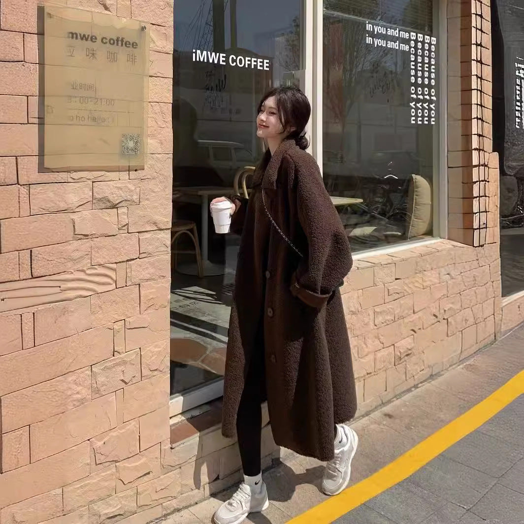 Sheepskin Coat Women's Mid-length Coat